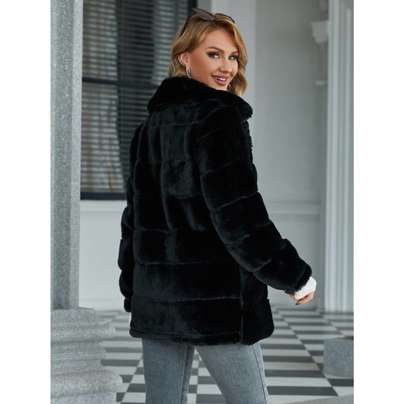 WILA Red Faux Fur Jacket - Picture 4 of 6